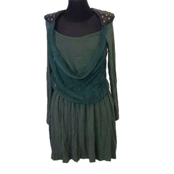 Guarapo, made in Italy , green tunic with studs - Picture 1 of 8